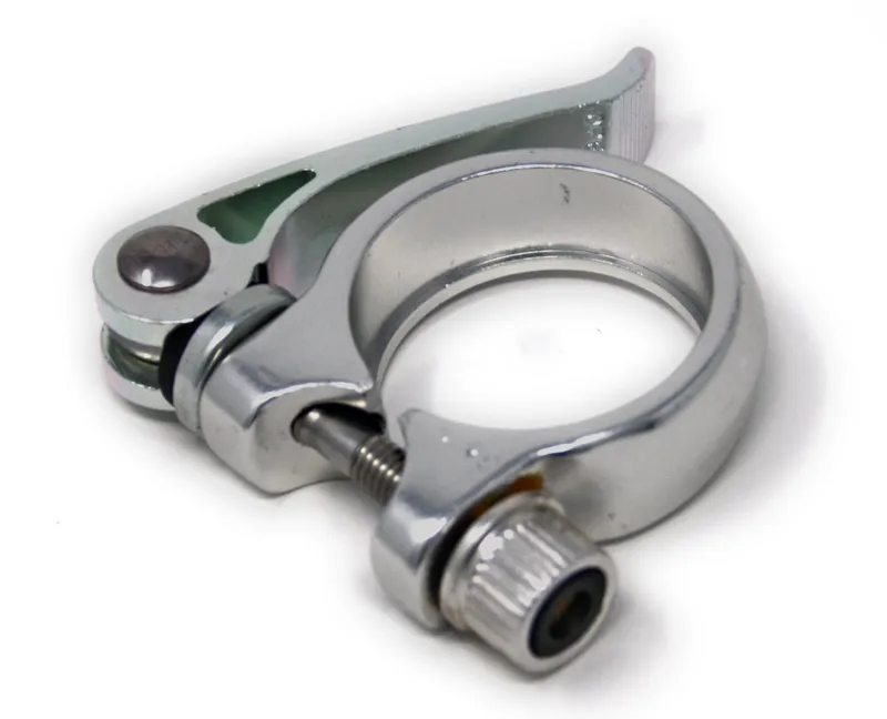 Quick Release 36.5mm Seat Clamp Alloy Silver